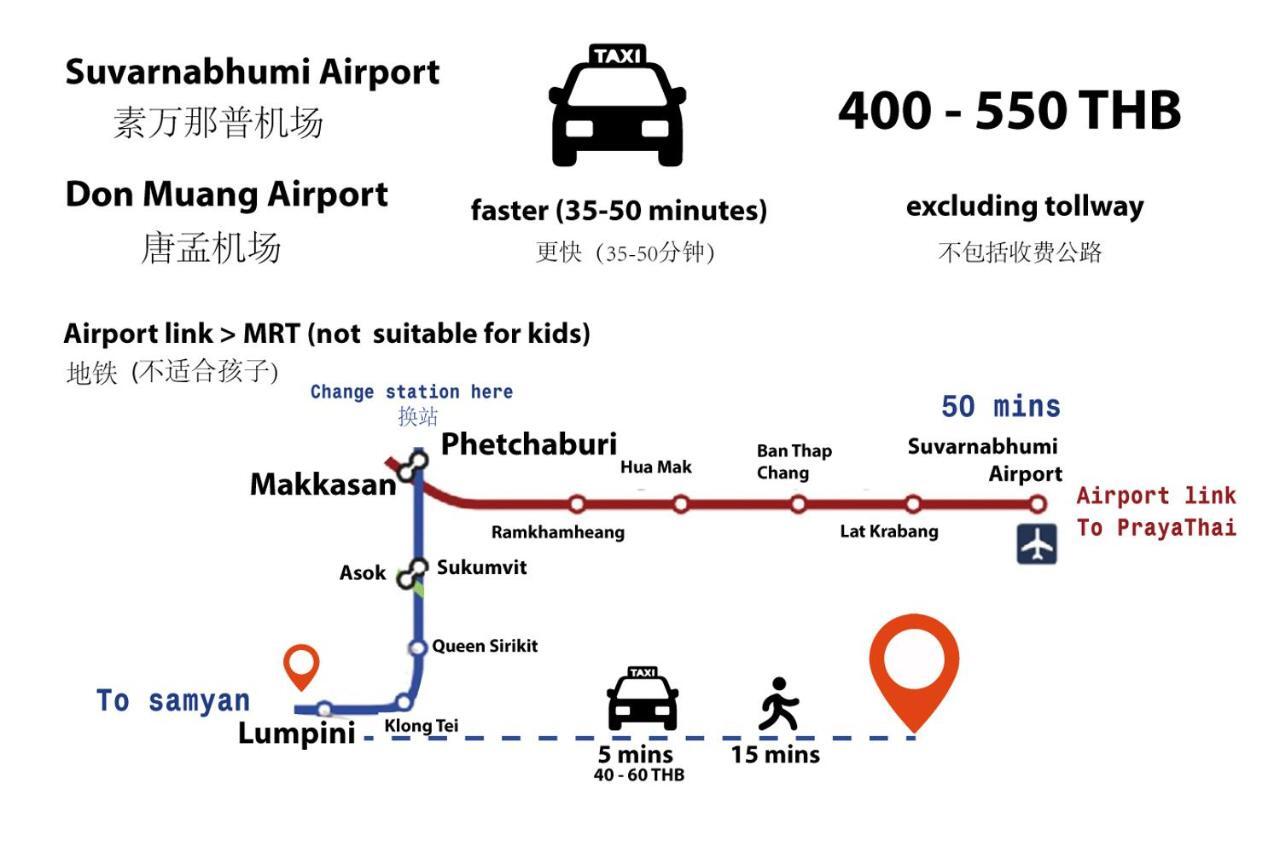 Baan Sabai Rama IV Apartment 방콕 외부 사진